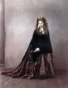 Virginia Oldoini, Condesa de Castiglione, 1863-67 (foto coloreada) de Pierre Louis after Pierson